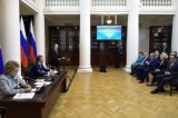 Изображение к новости 'Treffen der Gesetzgeber mit dem Präsidenten  der Russischen Föderation'. 